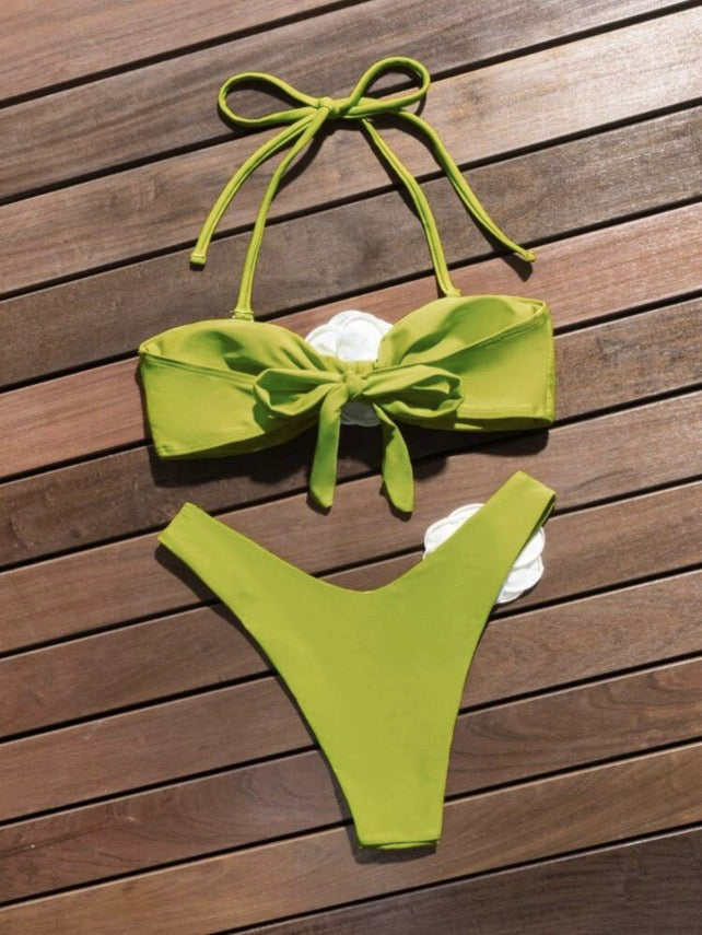 Bikini Verde Fiori