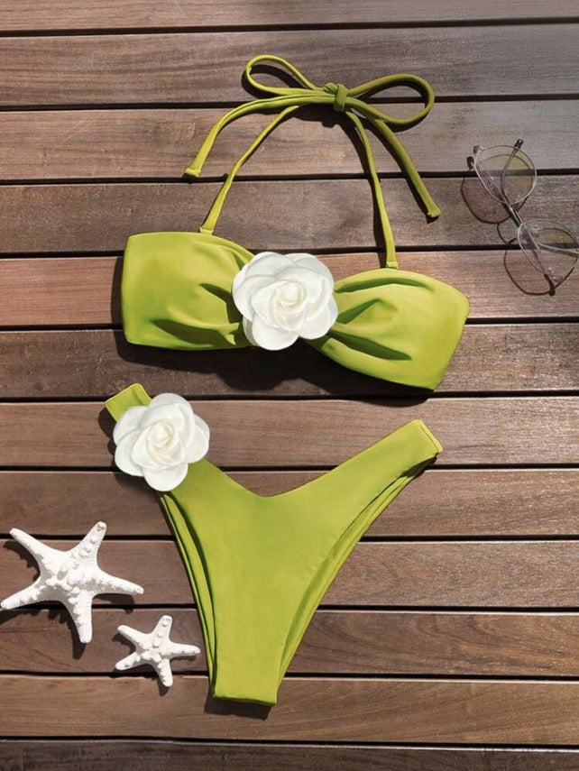 Bikini Verde Fiori